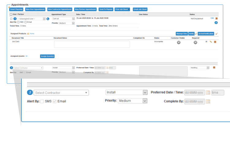 Estate Maintenance Software - Contractor and sub-contractor appointments - Work Order Software