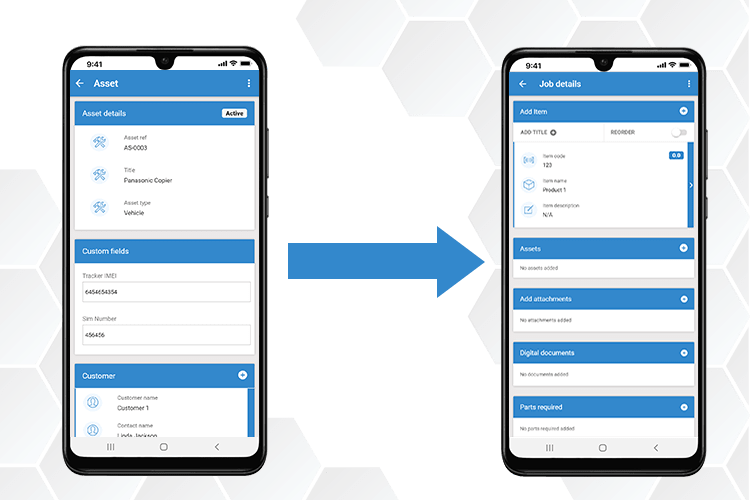 Asset Monitoring System - Allocate assets to quotes, jobs and invoices