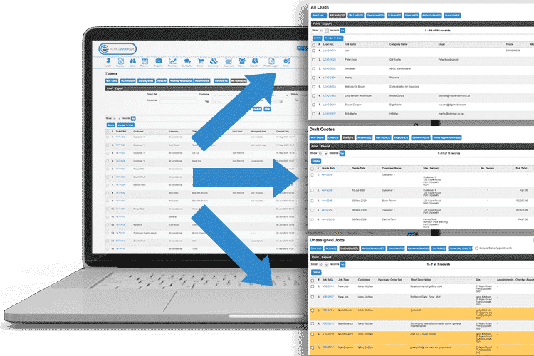 Help Desk Software - Convert tickets to leads, jobs, quotes and more