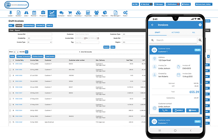 Mobile Invoice App - Finance Software