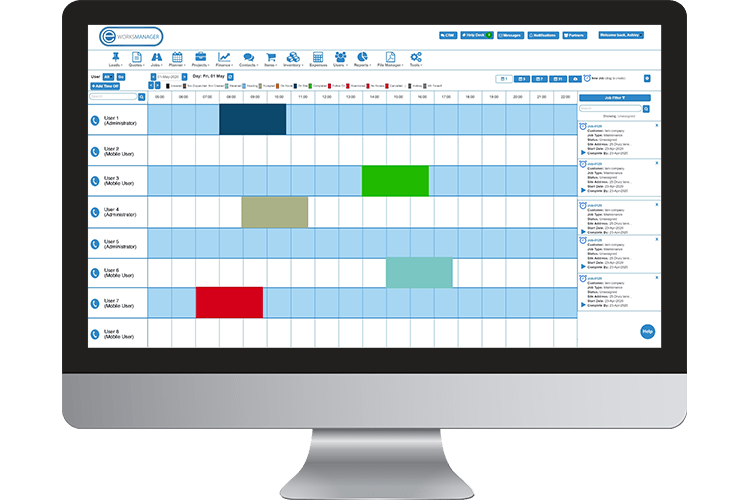 Job Planner and Team Schedules Time Tracking Software