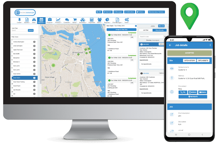 Assign Jobs to the Closest Available Technician