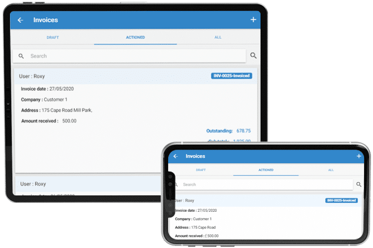 Mobile Invoicing App - Take Deposits and Record Payments